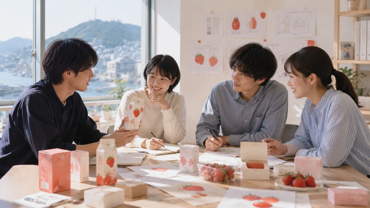 商品開発と魅力発信の打ち合わせ風景